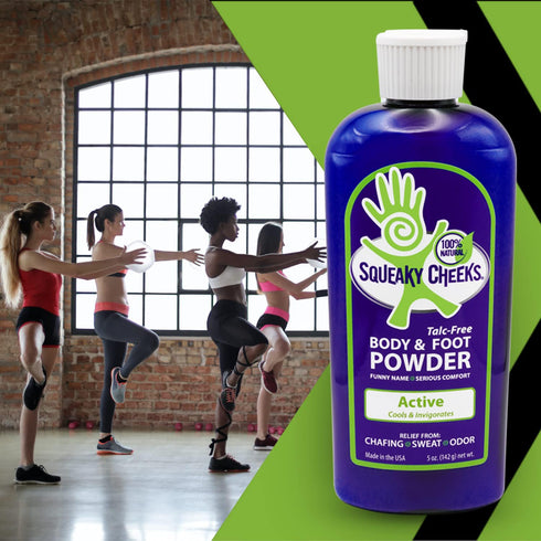 Foot & Body Powder (5oz) - All Natural and Talc-free, Effective Relief from Chafing, Sweaty Feet, and Odor