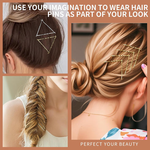 Teenitor Bobby Pins - 250 Count Brown Bobby Pins for Women Girls with Storage Box