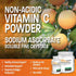Non Acidic Vitamin C Powder Sodium Ascorbate Non GMO Soluble Fine Crystals - 1 Kilogram for Healthy Immune System