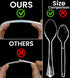 Lonezo 50 Count Clear Plastic Disposable Spoons, Eco Friendly Heavy Duty Plastic Cutlery