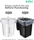 AYOTEE Trash Bags, 20 Gallon, 50 Count, Extra Large Kitchen Trash Bags with Zip Ties, 20-22 Gallon, High Density Clear