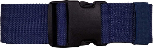 Gait Belt with Plastic Buckle by LiftAid - Transfer and Walking Aid, 60"L x 2"W, Navy Blue