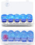 LYKKEKOI 2 Pack 20 40 Contact Lens Organizer Case,Each Hold PCS, Total Hold PCS, Portable Storage Case for Disposable
