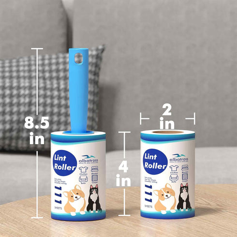 Lint Rollers for Pet Hair - Extra Sticky 888 Sheets Mega Value Set for Clothes, Furniture & Carpet Removal