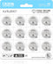 XUNIUZERO CR2016 3V Lithium Batteries 12 Pack for Child Safety, Compatible with Remotes,