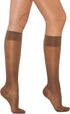 Healthweir Sheer Graduated Compression Knee High Stockings for Women, 15–20 mmHg Support Socks (5, Black)