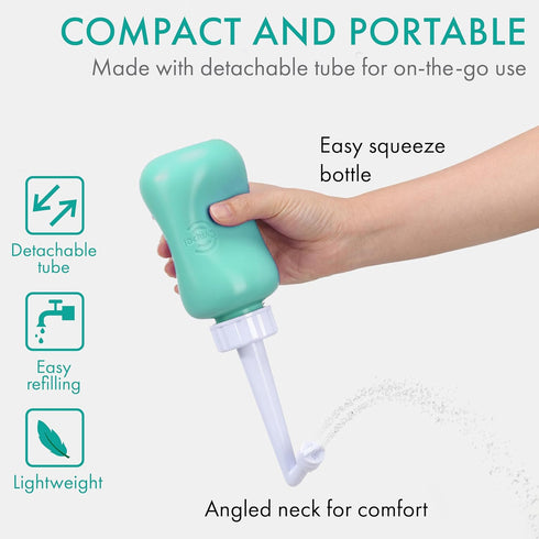 Peri Bottle - Postpartum and Perineal Care, FSA HSA Eligible, Portable Hand Held Travel Bidet Sprayer for Women or Men