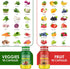 Ruduwu 2 180 Fruits & Veggies Supplements - Bottles Total Vegetarian Capsules | BalanceNatural Vitamins Supplement