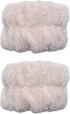 Sowaka 2 Pcs Wrist Spa Washband, Microfiber Soft Tower Wrist Scrunchies for Women Girls Washing Face Makeup