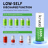 Kruta Rechargeable AA Batteries 12-Pack, 1600mAh 1.2V NiMH High Capacity for Outdoor Solar Lights