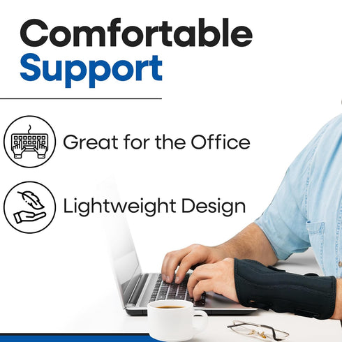 Carpal Tunnel Wrist Brace Night Support | Wrist Splint & Hand Brace | Arm Guard for Carpal Tunnel Syndrome (Right Wrist