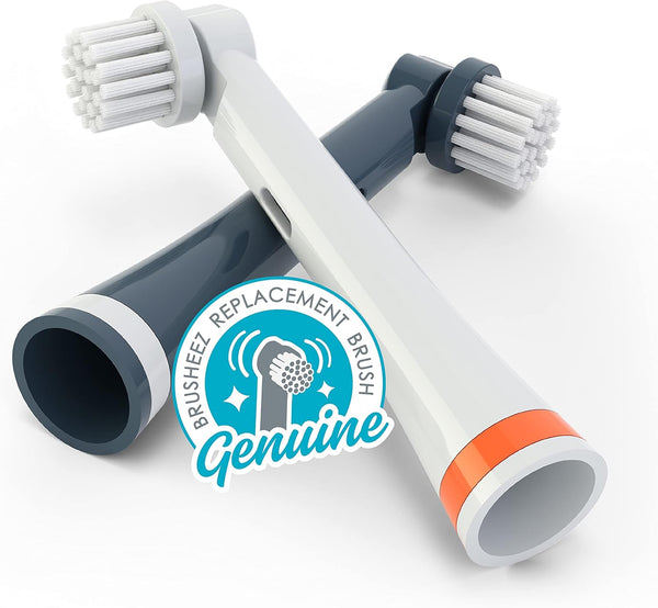 Brusheez Electronic Toothbrush Replacement Brush Heads - 2 Pack (Shadow The Shark)