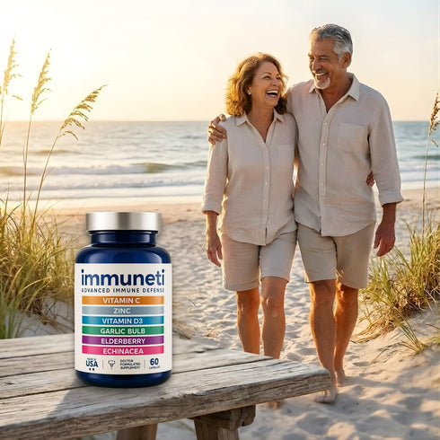 Immuneti Immune 6-in-1 Immunity D3, (1) Advanced Support Doctor Formulated Daily Supplement Made in USA With Vitamin C