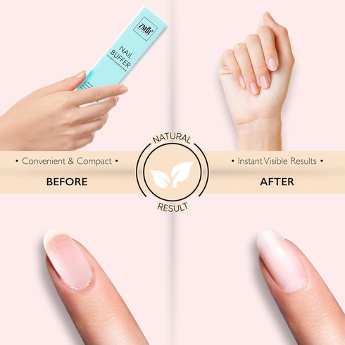 Pro Nail Buffer Block – 2 Pack Luxurious Shine, Korean 4-Way Nail Buffing Block, Manicure/Pedicure Tools for Home and