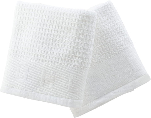 MÜHLE ‘Waffle Pique' Shaving Towels, Luxury Shave Accessory, 60 x 45 cm, 2 Pack