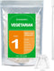 wananfu Size 1 Empty Vegetarian Capsules 100 Count | Bundle with Micro Lab Spoon for Making Supplements