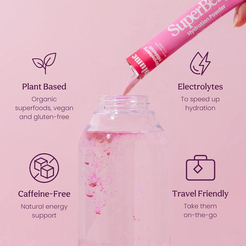 Blume New SuperBelly Gut Health Packets - On-The-Go Hydration, Sugar-Free, with Prebiotics, Probiotics, Apple Cider