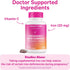 Pink Stork Prenatal Iron Supplement Gummies for Women, 20 mg with Vitamin C, Grape Chewable for Deficiency, Energy,