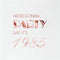 Crisky 40th Birthday Cocktail Napkins, Rose Gold, 50 Pcs, 3-Ply, Party Supplies for Cake Dessert Beverage Table