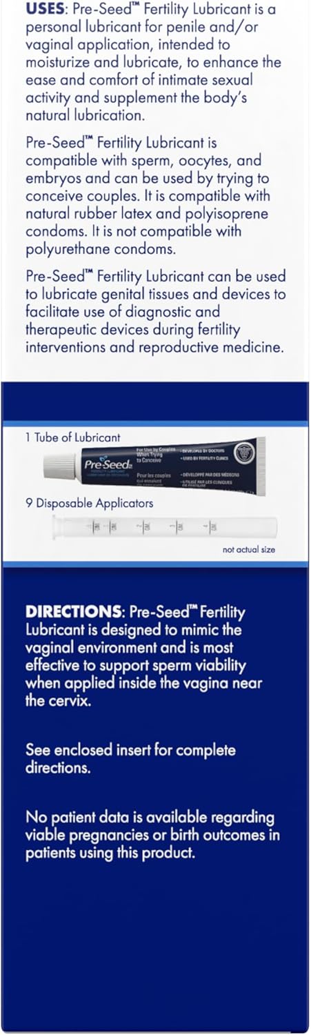 Pre-Seed 40-gram 9 (Pack 2) Lubricant Multi-use, tube with applicators