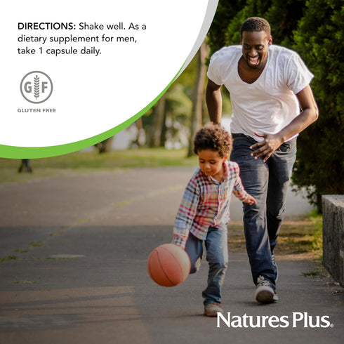 Natures Plus GI Natural Probiotic Men - 30 Capsules for Digestive & Prostate Health, Immune Strength, Gluten Free