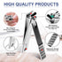 Manicure Pedicure Kit - 5 Pieces Nail Clippers Set for Fingernails & Toenails with Travel Case (Gray/Black_A)