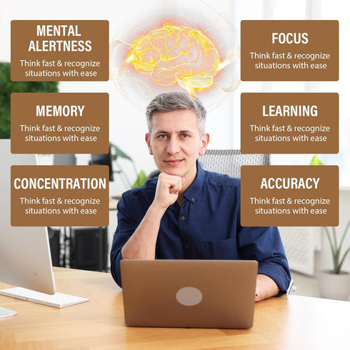 Zylvrax Immune 90 Ashwagandha & Lions Mane Supplements Capsules, Brain Supplements for Memory and Focus, Ashwagandha