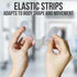 JJ CARE Ostomy Barrier Strips Pack of 20-5.62” Elastic Barrier Strips for Colostomy Bags, Waterproof & Moldable