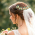 Yokawe Wedding Hair Pins, Gold Rhinestone Bridal Hairpin, Green Crystal Headpiece Hair Accessories for Women (Pack of 5)