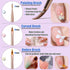 KINGMAS 10Pcs Nail Art Brushes, Nail Gel Polish Painting Brush, Nail Liner Brush and Dotting Pen for DIY Manicure