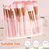 Clear Makeup Brush Organizer, Acrylic Cosmetic Brushes Storage with 3 Slots, Perfect Pen Holder for Desk