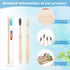 Sieral 120 Pcs Bamboo Toothbrush with Toothpaste, Individually Wrapped Disposable Travel Toothbrush Kit for Hotel,
