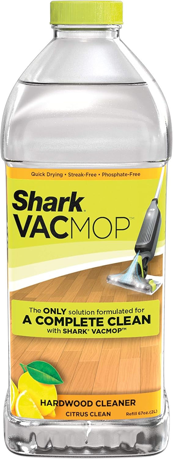 Shark VACMOP Hardwood Cleaner Refill 2 Liter Bottle, Compatible with VM252 &