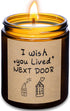 Rancco Scented Candle Gift Set-I Wish You Lived Next Door - 7.05oz