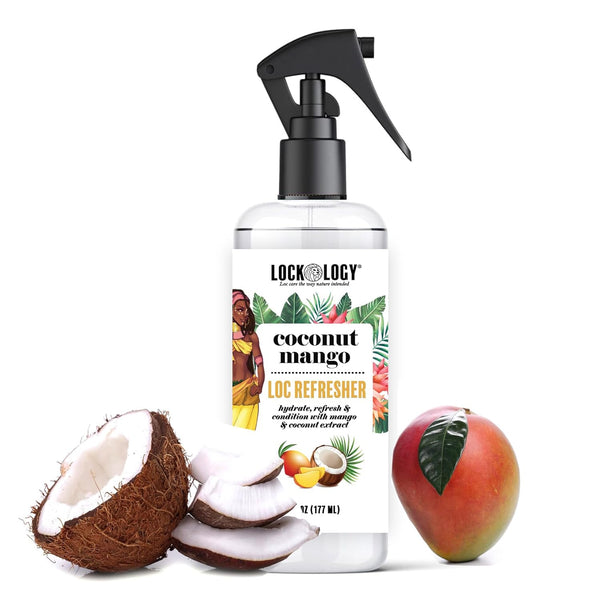 Loc Spray & Moisturizer for Dreads | Coconut & Mango Hair Products | Dreadlock Hair Care
