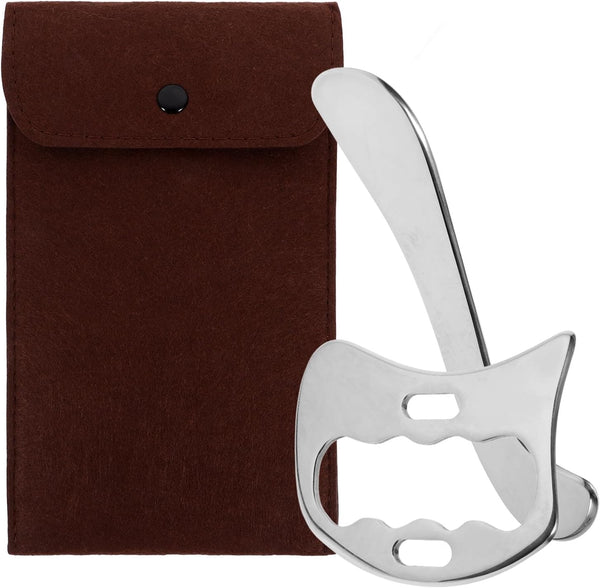 Stainless Steel Scraping Massage Tool and Body Scraper Board Set, Muscle Scraper