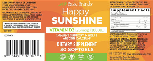 Vitamin D3 1000IU, 30 CT