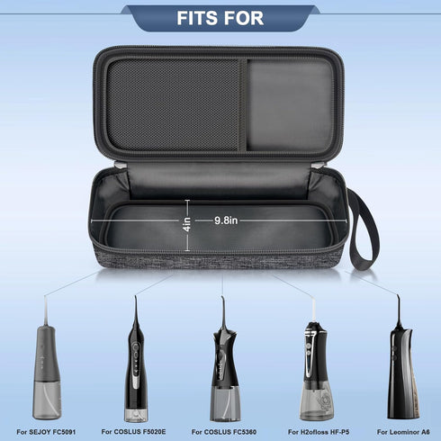 Case Compatible with COSLUS, Nicwell, Waterpik, Leominor, Bitvae Water Dental Flosser, Storage Holder (Bag Only)
