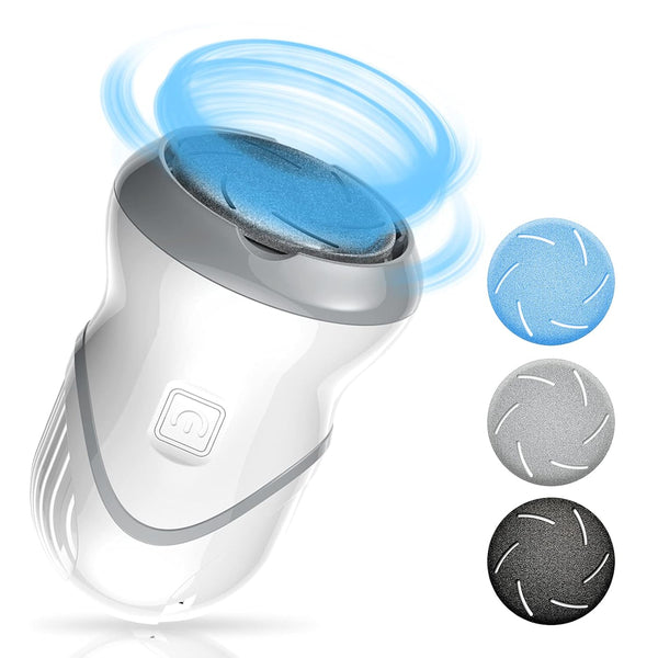 Professional Electric Feet Callus Remover, Portable Rechargeable Foot File with Vacuum Adsorption and 3 Grinding Heads