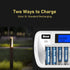 BONAI Solar AAA Rechargeable Batteries, 20 Packs, 1.2V 600mAh NiMH for Solar Garden Lights
