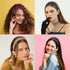 Wecoe 10 Pack Satin Headbands Women Non Slip Fashion Hair Bands 1.3 Inch Wide in White Blue Pink Red Green Brown Khaki