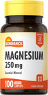 Magnesium 250mg, 100 Caplets, Essential Mineral Formula by Sundance