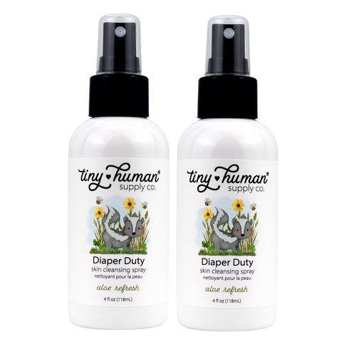Diaper Duty Diaper Area Wash - 4oz (2 Pack), Gentle Cleansing Spray for Cloth Diapers, Orange Blossom & Aloe