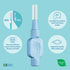 TePe Interdental Brush Extra Soft, Pack of 8, 0.45 mm, Orange, Size 1