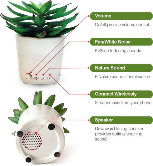 Sleep Plant Sound Machine - Fan Sounds - White Noise - Nature Sounds