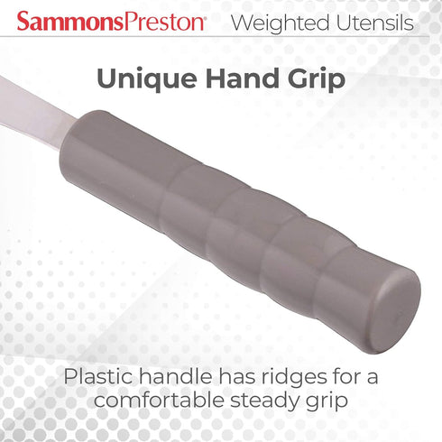 Sammons Preston Weighted Knife with Serrations, 8 oz. Additional Weight, 1" Diameter Handle, 4.5" Long