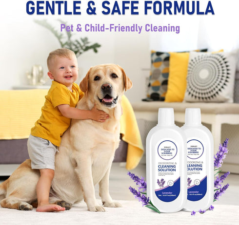 ZORAST 2-Pack 16.9floz Floor Cleaning Solution Compatible with Tineco Floor One & iFloor Series, Lavender Scent Floor