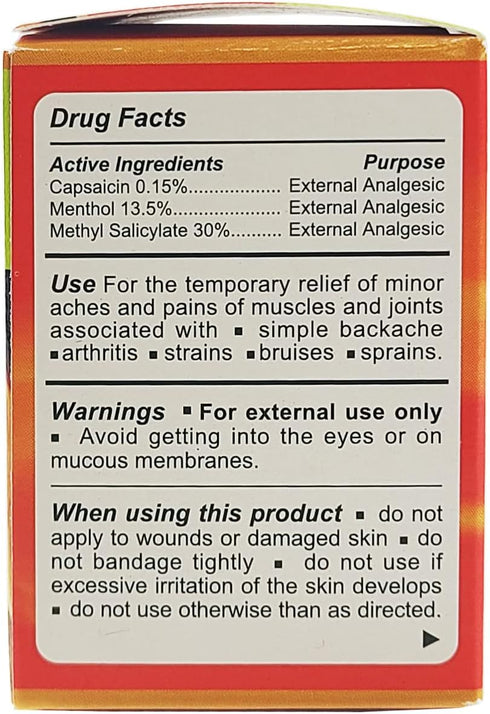 Eagle Brand Muscular Balm, External Analgesic for Warming Pain Relief, 0.7oz x 3, Pack of 3