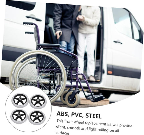 Ipetboom High-Strength Front Wheel Accessories for Wheelchairs by - Easy Assembly