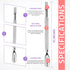 Utopia Care Cuticle Pusher Tool & Spoon Nail Cleaner - Professional Stainless Steel Remover & Cutter, Silver